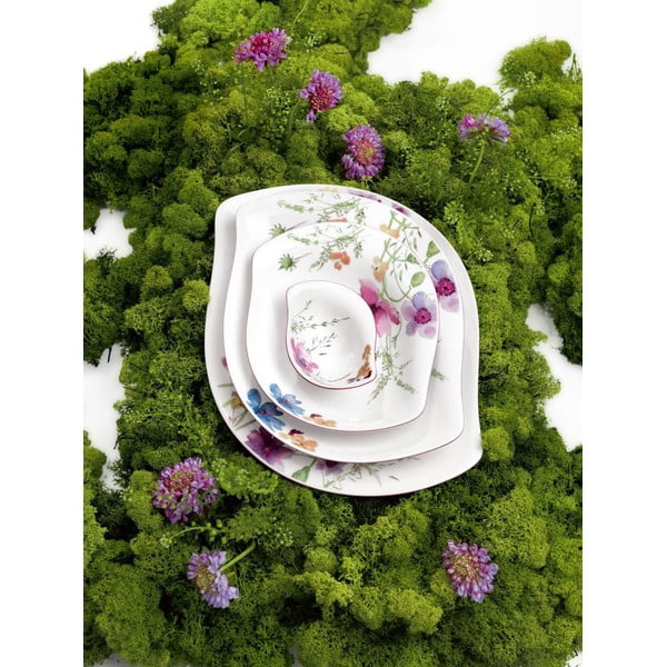 Porcelanowa miska z motywem kwiatów Villeroy & Boch Mariefleur Serve, 21x18 cm-image-2