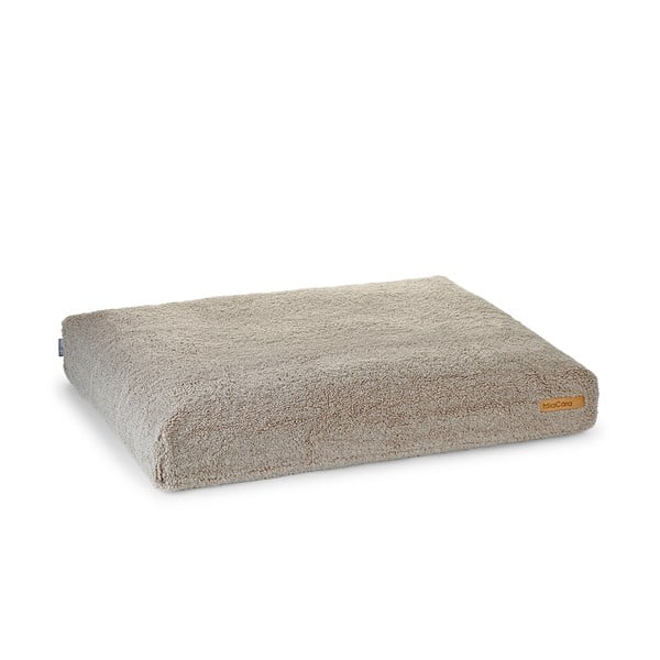 Beżowy materac dla psów z materiału bouclé 120x90 cm Senso Greige L – MiaCara