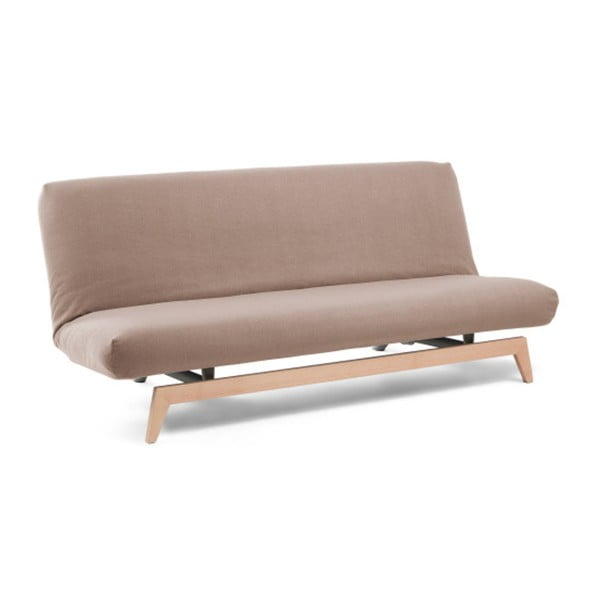 Brązowa sofa rozkładana La Forma Kiko