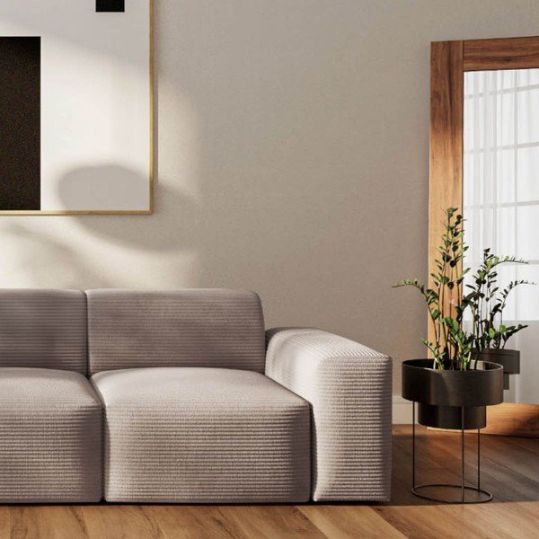 Beżowa sztruksowa sofa 285 cm Villet – Rodier-image-4
