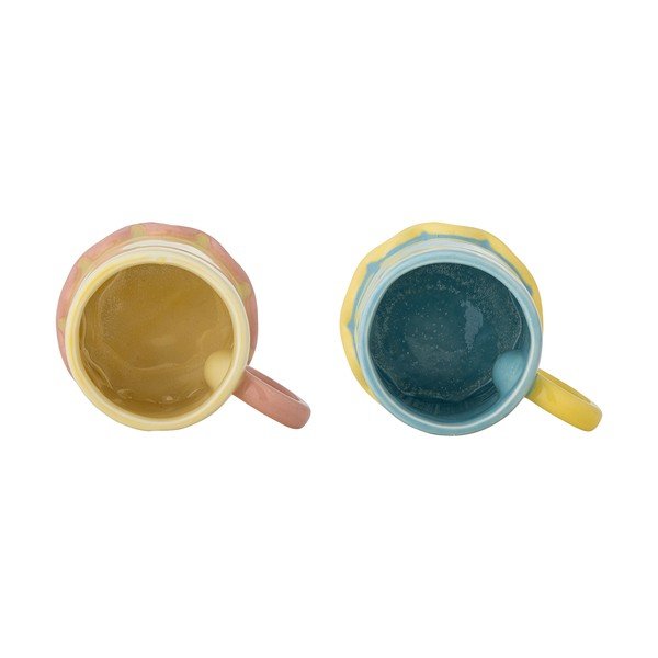 Jasnożółte/jasnoniebieskie kubki zestaw 2 szt. ceramiczne 350 ml Polly – Bloomingville-image-2