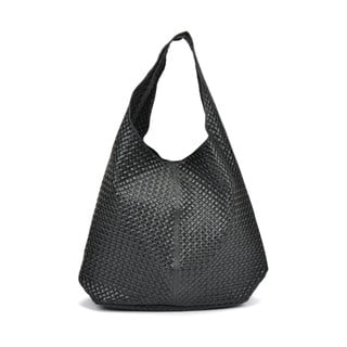 Czarna skórzana torebka Mangotti Bags Serena