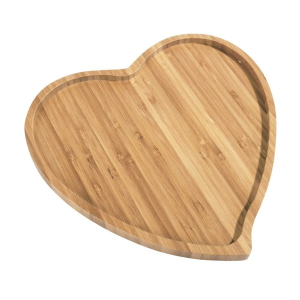 Taca bambusowa Kosova Heart, 27x25 cm