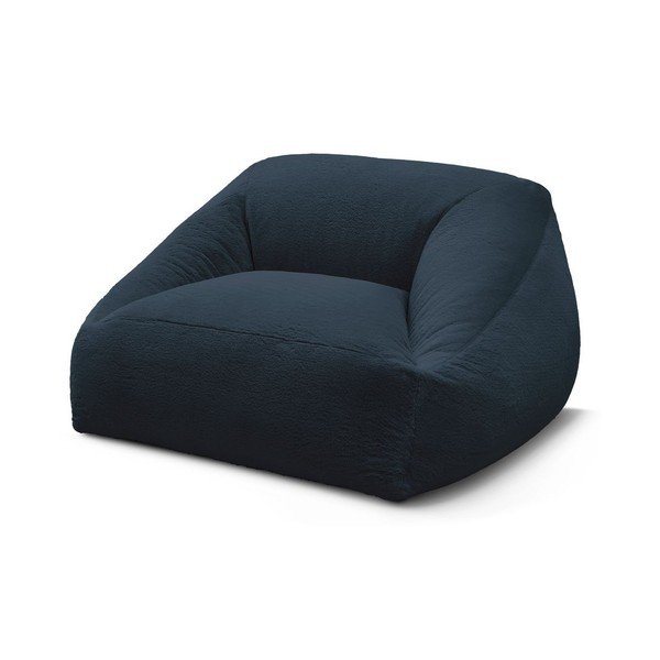 Ciemnoniebieski worek do siedzenia z imitacji futra Lilibet – Bobochic Paris