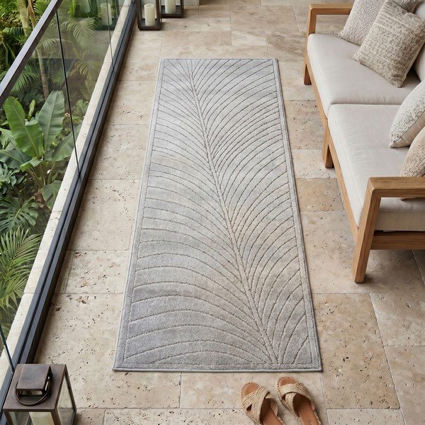 Chodnik odpowiedni na zewnątrz w kolorze srebra 80x250 cm Nova 1204 – Ayyildiz Carpets-image-1