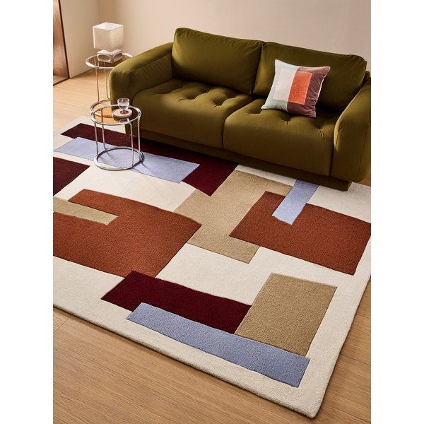 Wełniany dywan tkany ręcznie 120x170 cm Venessla – MADE-image-1