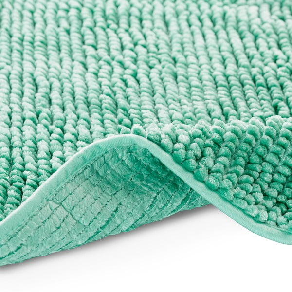 Turkusowy dywanik łazienkowy AmeliaHome Bati, 70x120 cm-image-2