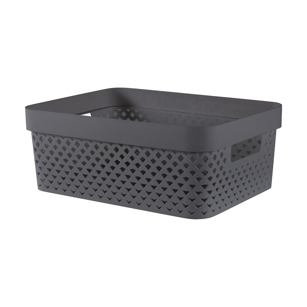 Ciemnoszary plastikowy pojemnik 36x27x14 cm Pure – Curver