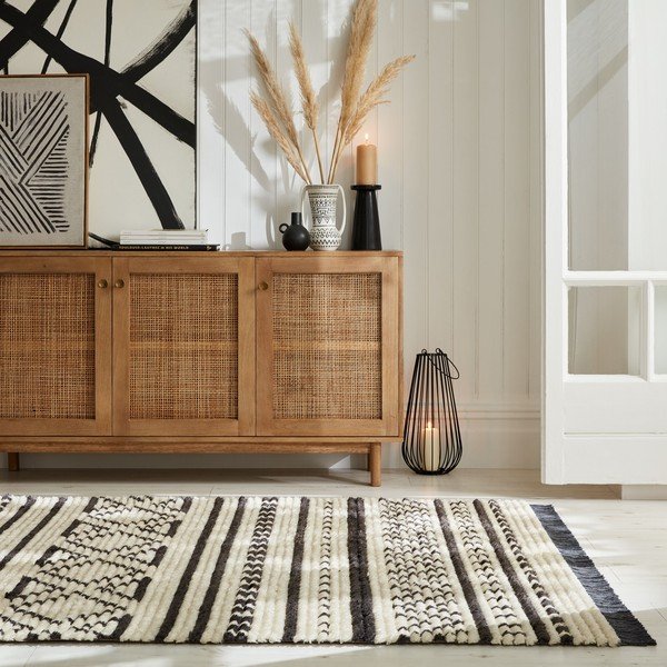 Czarno-biały dywan 160x230 cm Sabri – Flair Rugs-image-1