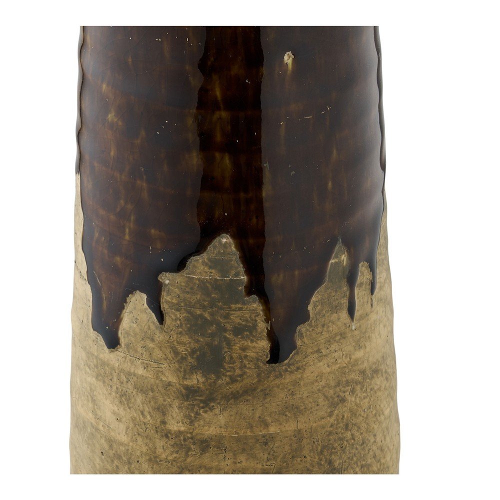 Brązowy ceramiczny wysoki wazon (wysokość 39 cm) – House Nordic (zdjęcie 7)