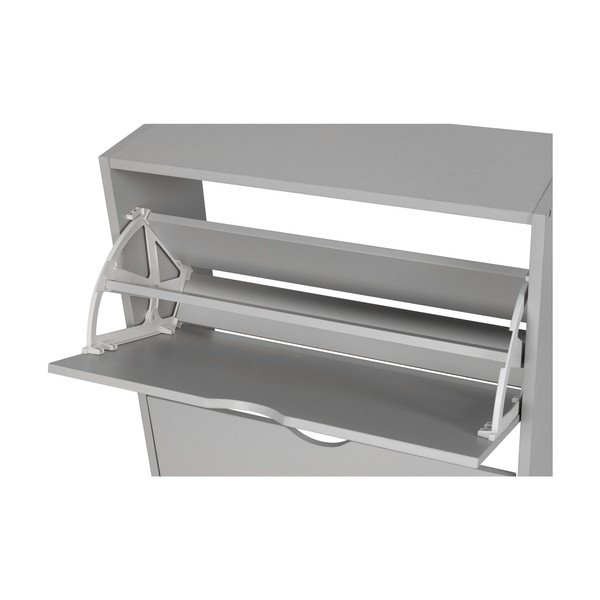 Szara uchylna szafka na buty 50x82x24 cm Stelo – Bonami Essentials-image-4