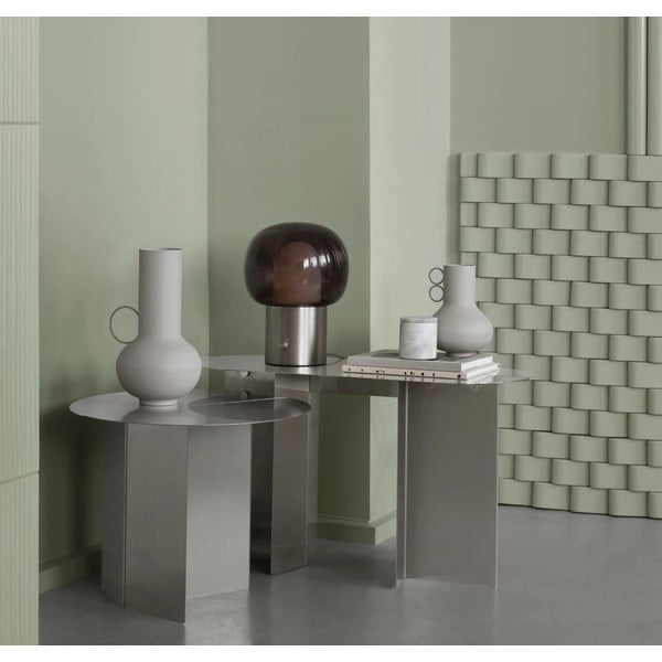 Okrągły stolik ze stali nierdzewnej ø 50 cm Oru – Blomus-image-1