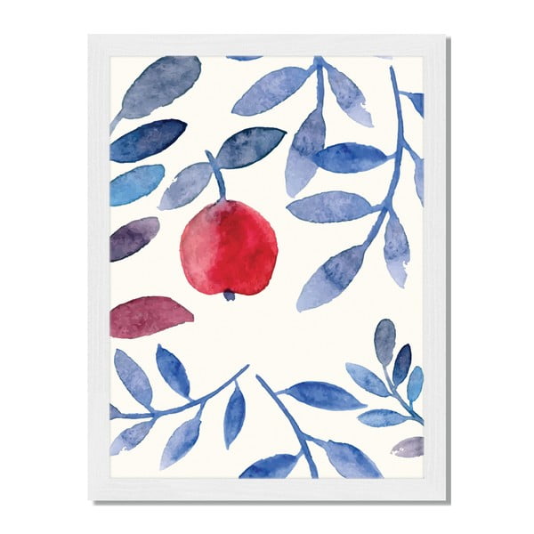 Obraz w ramie Liv Corday Asian Cherry Branch, 30x40 cm