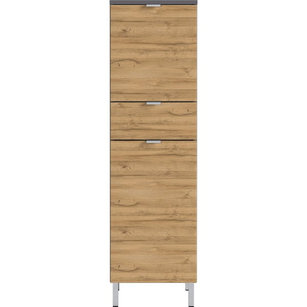 Szafka z dekorem dębu Germania Mauresa, wys. 120 cm-image-1