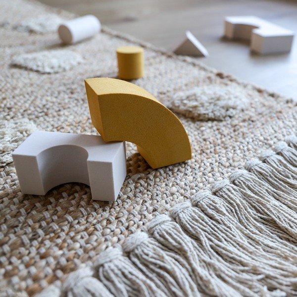 Ręcznie wykonany dywan z bawełny i juty Nattiot Nop, 100x150 cm-image-4