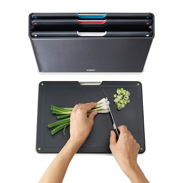 Deski do krojenia zestaw 4 szt. ze stojakiem 7x35,5 cm Folio – Joseph Joseph-image-3