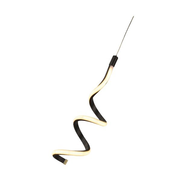 Czarna metalowa lampa wisząca LED ø 12 cm Hilton – Squid Lighting-image-2