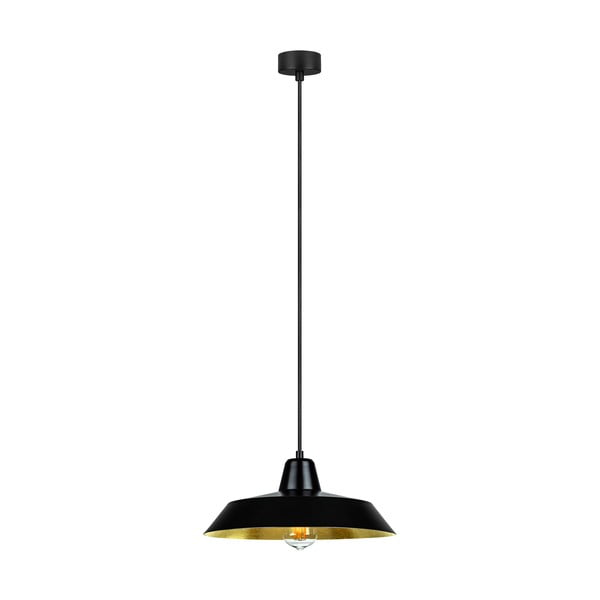 Czarna lampa wisząca Sotto Luce Cinco, ⌀ 35 cm