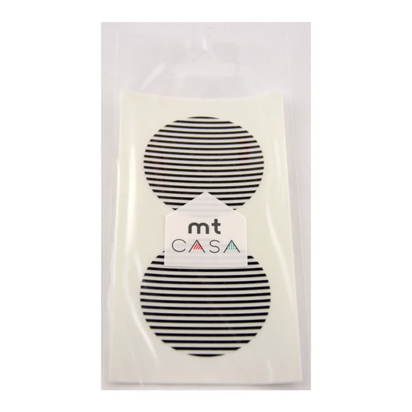 Zestaw 10 czarno-białych naklejek washi MT Masking Tape Casa