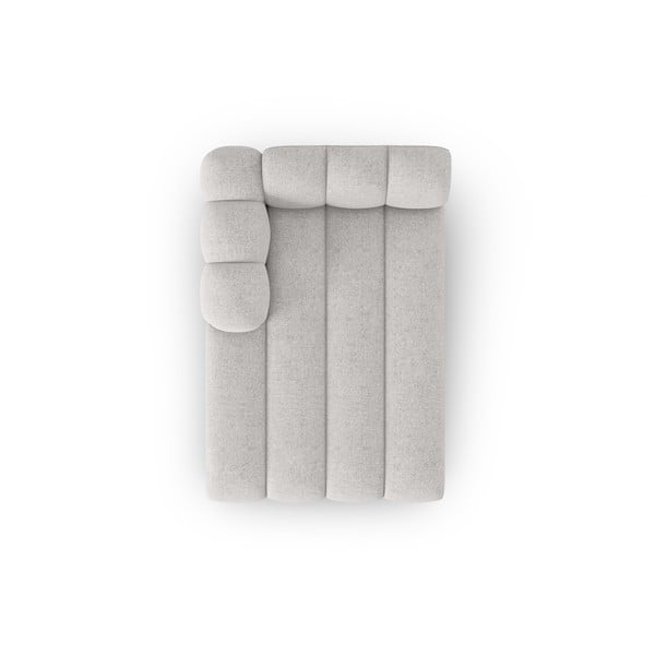 Jasnoszary szezlong (lewostronny) Lupine – Micadoni Home-image-3