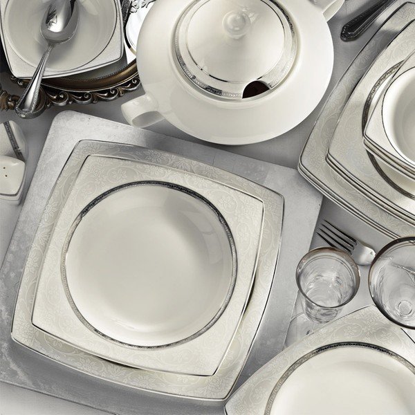 Komplet naczyń porcelanowych 62-częściowy Kutahya simple-image-3