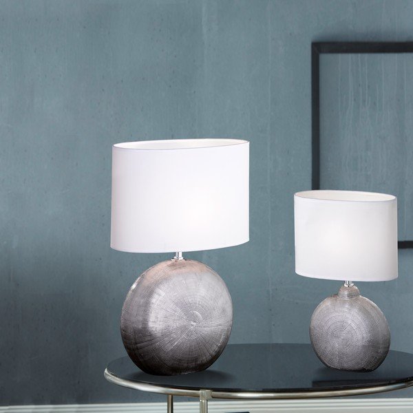 Biała lampa stołowa Fischer & Honsel Foro, wys. 53 cm-image-4