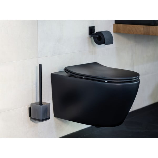 Czarny samoprzylepny uchwyt na papier toaletowy ze stali nierdzewnej Quadro – Wenko-image-3