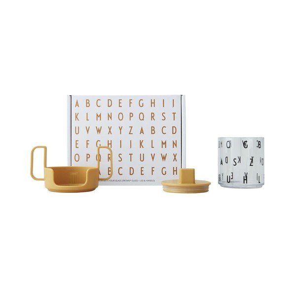 Musztardowy kubek dla dzieci Design Letters Grow With Your Cup-image-2
