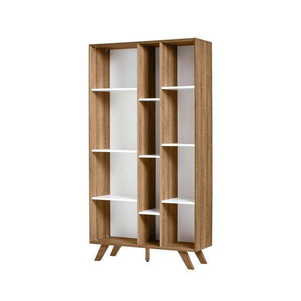 Biblioteczka z białymi detalami Marckeric Tivoli, 98x184 cm-image-3