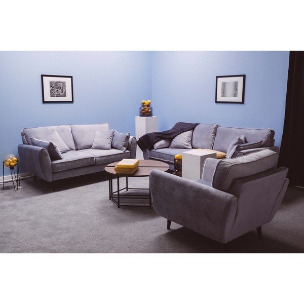 Czerwona aksamitna sofa My Pop Design Auteuil-image-1