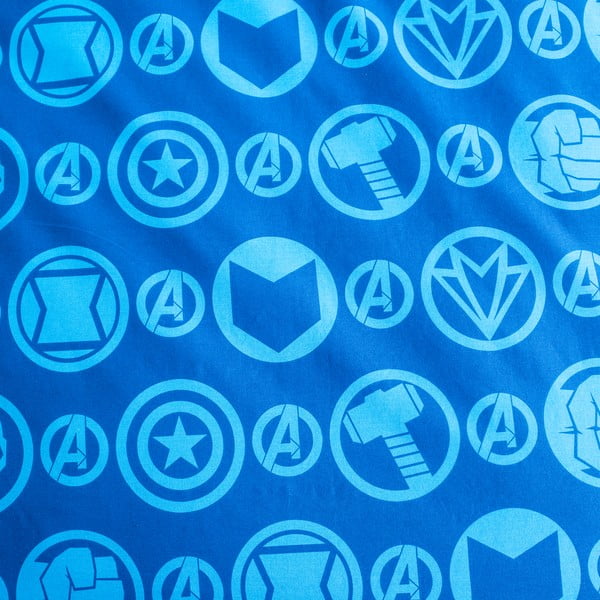 Bawełniana fluorescencyjna pościel dziecięca 140x200 cm Avengers – Jerry Fabrics-image-4