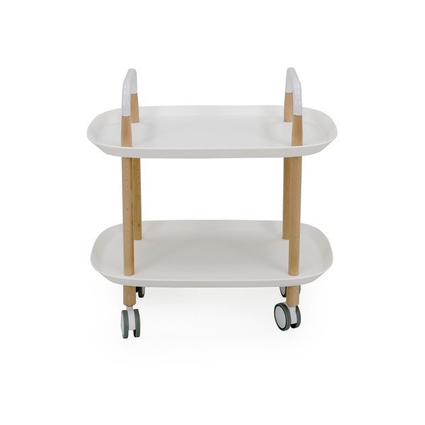 Biały barek na kółkach Tenzo Wagon Beech-image-2