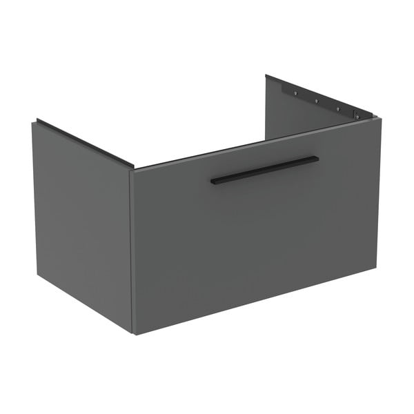 Szara wisząca szafka pod umywalkę 80x44 cm i.Life B – Ideal Standard-image-4