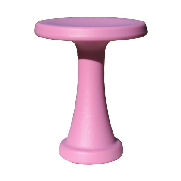 Różowy stołek OneLeg, 32cm