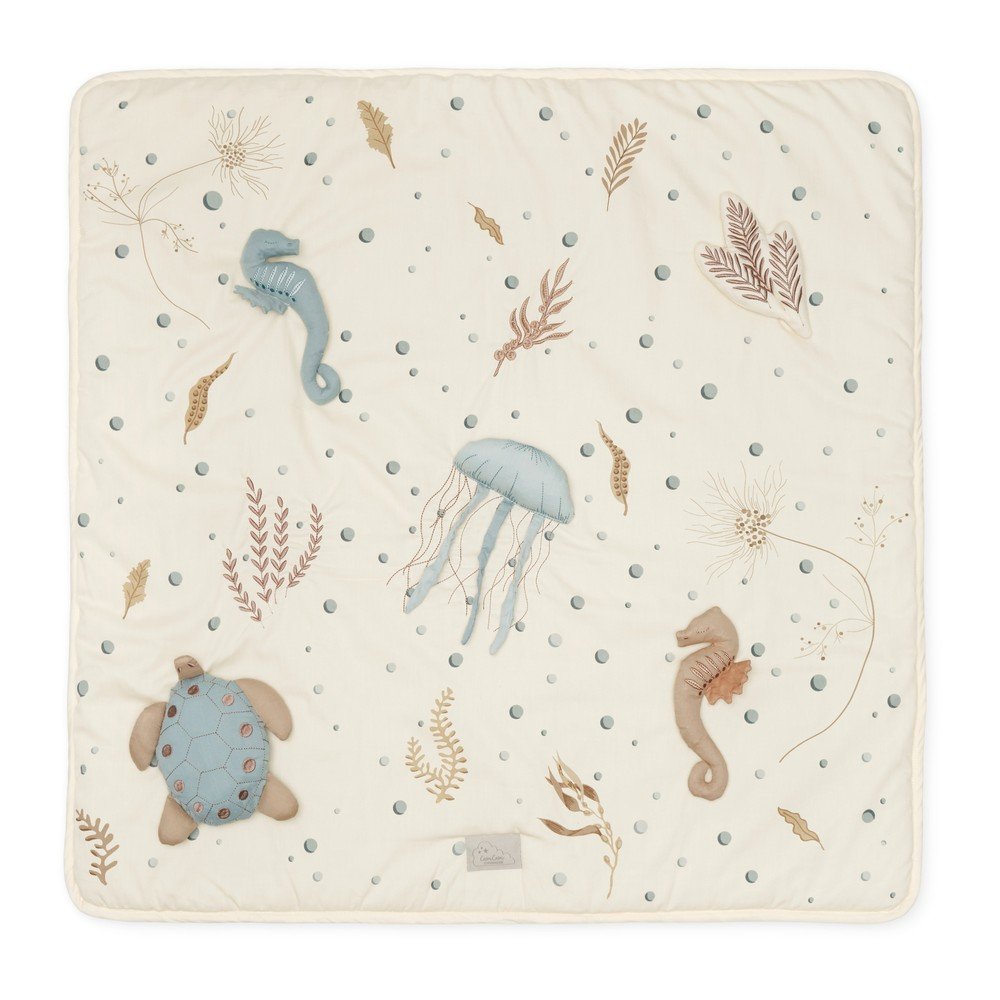 Jasnożółta mata do zabawy dla dzieci 80x80 cm Sea Garden – Cam Cam Copenhagen (zdjęcie 6)