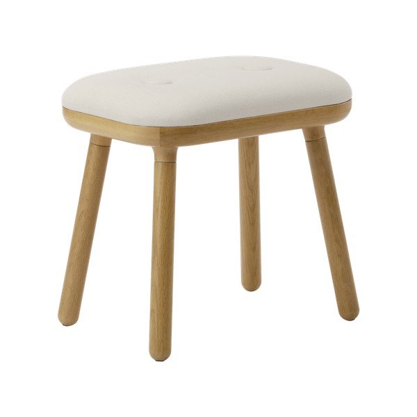 Biało-naturalny stołek Paff Tall – UMAGE