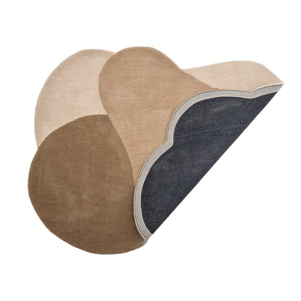 Brązowy wełniany dywan 110x140 cm Denton – Bloomingville-image-4