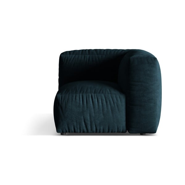 Ciemnoniebieski aksamitny moduł sofy (strona zmienna) Martina – Micadoni 