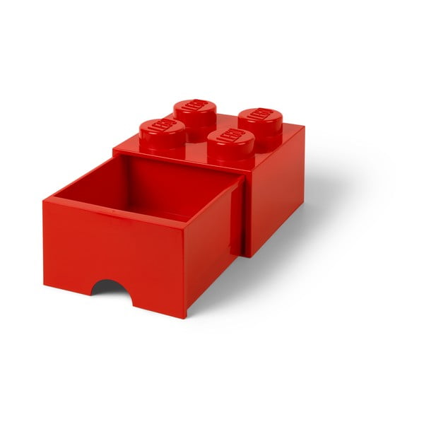 Czerwony pojemnik z szufladą LEGO®