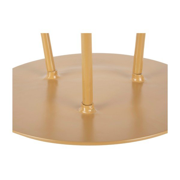 Musztardowy metalowy stolik Leitmotiv Supreme, ø 37 cm-image-2