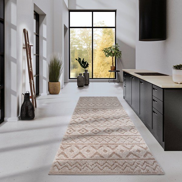 Beżowy chodnik 80x240 cm Carpet Itinerance Beige – Elle Decoration-image-1