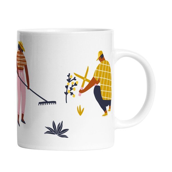 Biały kubek ceramiczny Butter Kings Planting, 330 ml-image-2