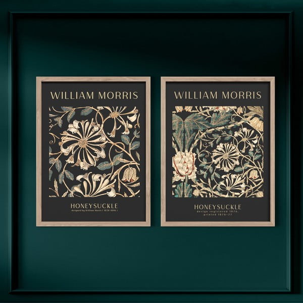 Obrazy zestaw 2 szt. 30x40 cm Morris – Styler-image-1