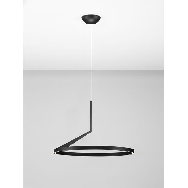 Aluminiowa lampa wisząca LED ze ściemniaczem w kolorze matowej czerni ø 60 cm Tilia – Nova Luce-image-4