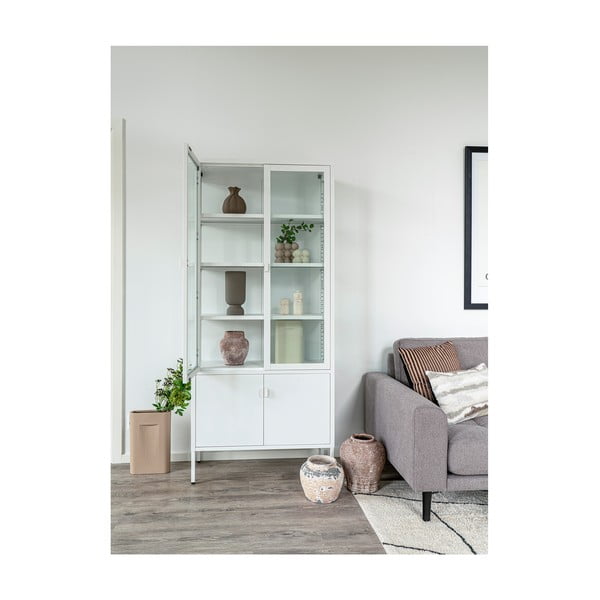 Biała metalowa witryna 80x180 cm Brisbane – House Nordic-image-4