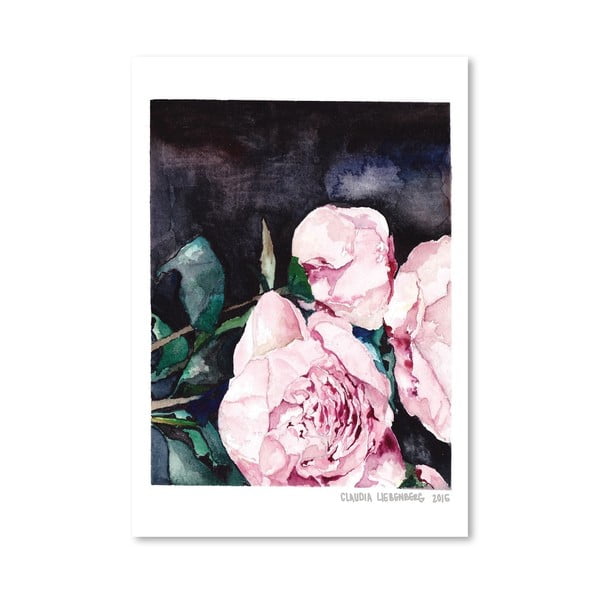 Plakat Americanflat Blooms on Black I by Claudia Libenberg, 30x42 cm
