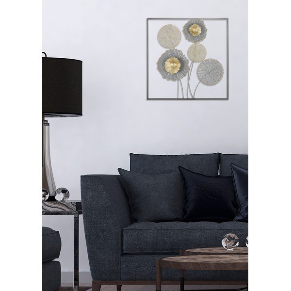 Metalowa dekoracja ścienna Mauro Ferretti Squity, 50x50 cm-image-1