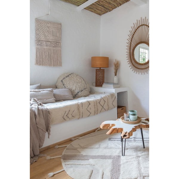 Kremowy wełniany dywan tkany ręcznie odpowiedni do prania 80x140 cm Lakota Day – Lorena Canals-image-4