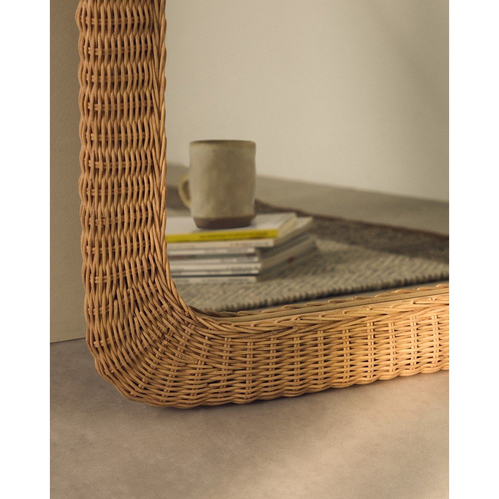Lustro ścienne z rattanową ramą 58x79 cm Zilna – Kave Home (zdjęcie 3)