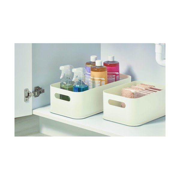 Biały pojemnik iDesign Eco Handled, 21,3x43 cm-image-4